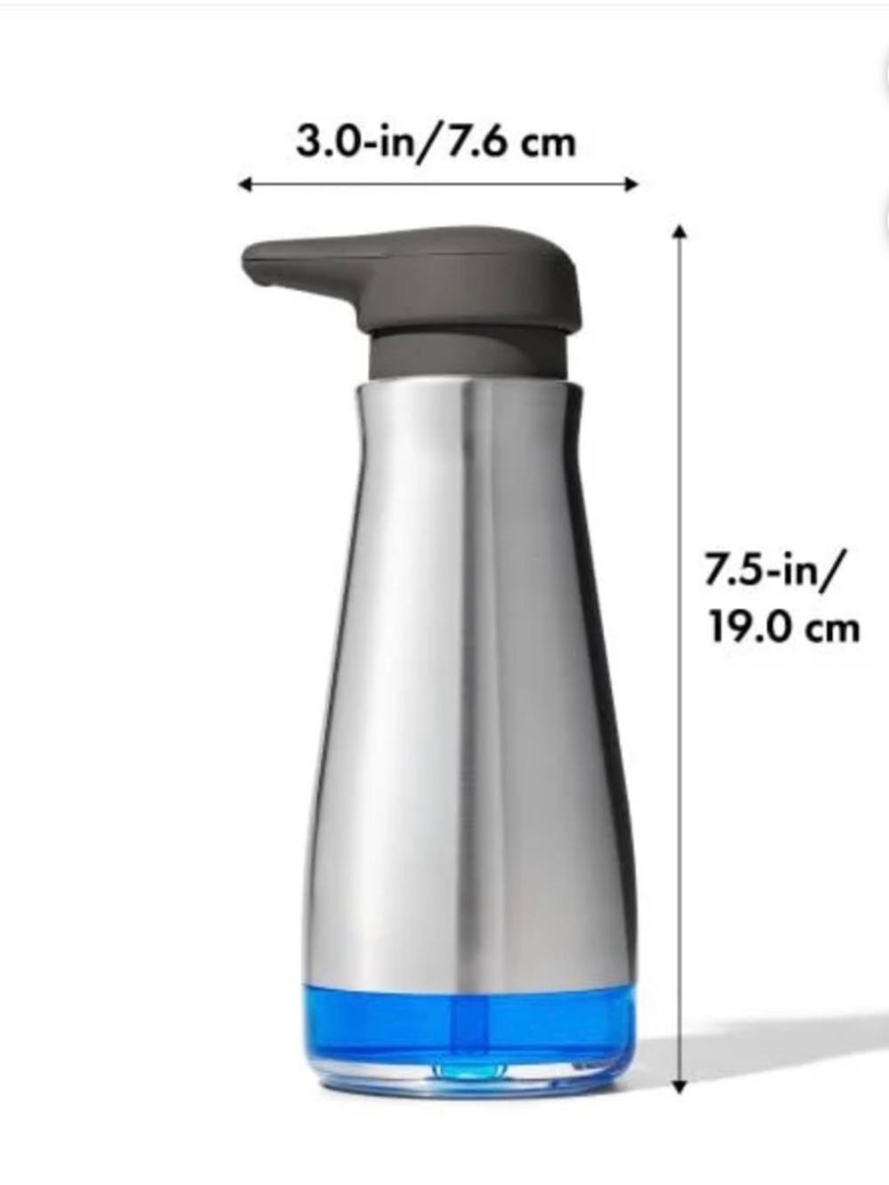 OXO Good Grip Stainless Steel Soap Dispenser x 2 - Picture 5 of 9